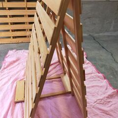 折りたたみすのこベッド　シングル✕2の画像