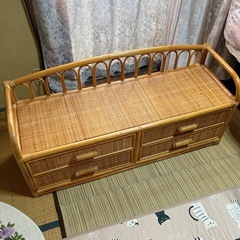 ラタンチェスト 引き出し テレビ台にもの画像