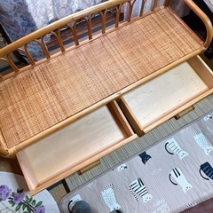 ラタンチェスト 引き出し テレビ台にもの画像