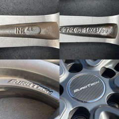 ユーロテックアルミホイール16inch-6.5J ET48ハブ径57.1の画像