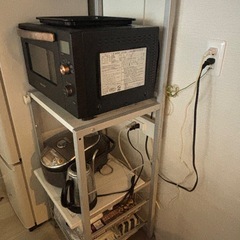 【無料であげます】キッチンラック　白（1/10-11取引希望）の画像