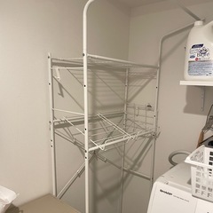洗濯機上　ラックの画像