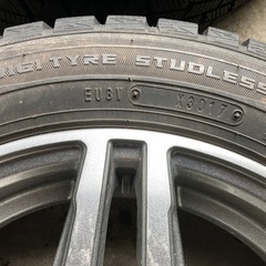 ダンロップ　スタッドレス　155/65R/14 　アルミ付き　4本セットの画像