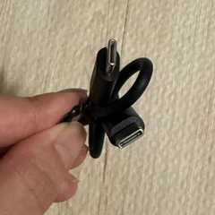 【未使用】 TYPE-C 短いケーブル ブラックの画像