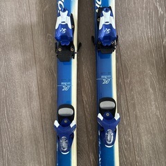 KAZAMA スキー板　130cm　＆　ストック100cmセットの画像