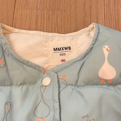90 ベストダウン　リバーシブル　ブルー　ペンギン　90の画像