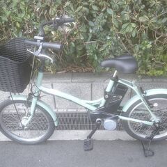 電動20インチ　税別￥45.273-　新基準パナソニックグリッター　良品8.9Ah　水色1231　電動自転車　３ヶ月保証の画像