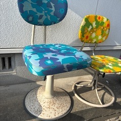 レトロ レトロポップ 椅子2脚の画像