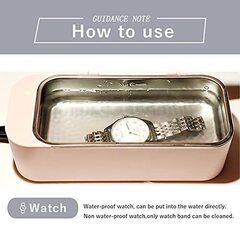 超音波洗浄機＆洗浄液 コードレス 充電式 超音波クリーナー メガネ メガネクリーナ― メガネ洗浄機 超音波 メガネ超音波洗浄機 メガネ超音波クリーナー DL-240(ホワイト)の画像