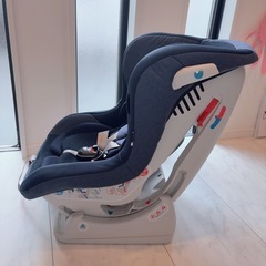 チャイルドシート レジェプレミアムデニム 説明書付き 使用感ありの画像