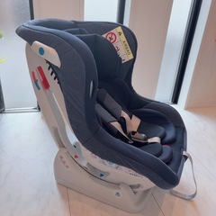 チャイルドシート レジェプレミアムデニム 説明書付き 使用感ありの画像