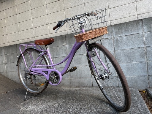 26インチ　6段変速ギア　自転車