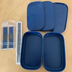 お弁当箱　青の画像