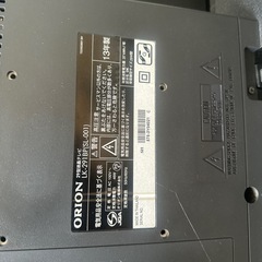 ORION 29型液晶テレビ リモコン付きの画像