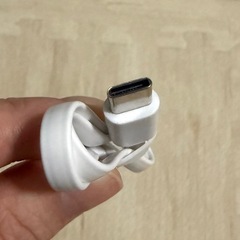 【未使用】USB TYPE-C 短いケーブル ホワイトの画像