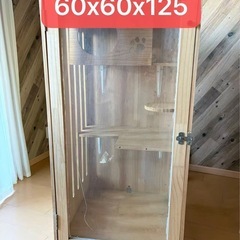 木製 猫用ケージ キャビネット型 無料でお譲りしますの画像