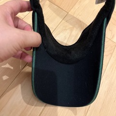 ゴルフ　FILA黒サンバイザーの画像