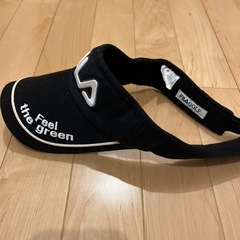 ゴルフ　FILA黒サンバイザーの画像