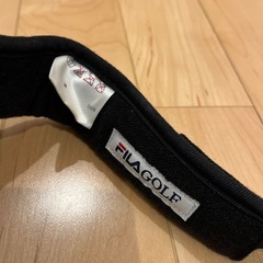 ゴルフ　FILA黒サンバイザーの画像