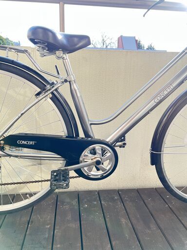 サイクルスポットconcert 27インチ6段変速シティバイクLEDオートライト