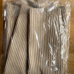 【手渡し限定】未使用品　無印良品　セーター　タートルネック　ウール　リブ　ベージュ　ＳＡサイズの画像