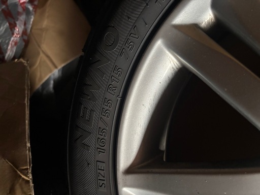 ダイハツ純正アルミホイールセット　165/55R15