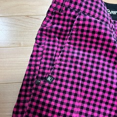 ゴルフ　ズボン　FILAピンク×黒の画像