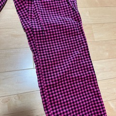 ゴルフ　ズボン　FILAピンク×黒の画像