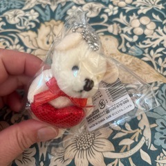 くまのぬいぐるみキーホルダーの画像