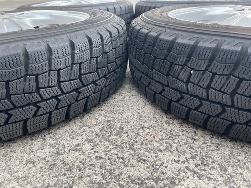 【売れました】155/65R14 スタッドレスホイールセット ダンロップ 21、22年製バリ溝