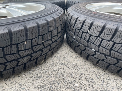 【売れました】155/65R14 スタッドレスホイールセット ダンロップ 21、22年製バリ溝