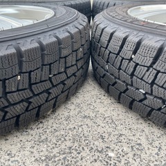 【売れました】155/65R14 スタッドレスホイールセット ダンロップ 21、22年製バリ溝の画像