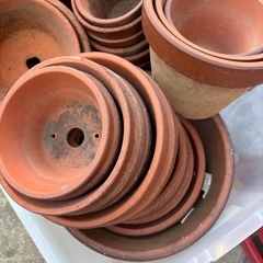 陶器植木鉢　1個100円　　お好きなものをお選び下さいの画像