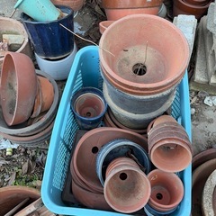 陶器植木鉢　1個100円　　お好きなものをお選び下さいの画像