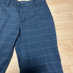 ゴルフ　NIKEズボン　紺チェックの画像