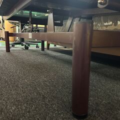 【3台あり】施術用 マッサージベッド／エステベッド 顔穴あり ブラウン 手動昇降式の画像