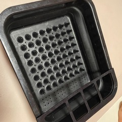 ダイソー 水切りかご 折りたたみの画像