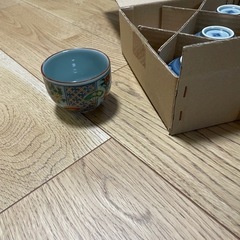 【未使用】和柄 湯呑み 5客セット 聖山作（有田焼風・茶器）の画像