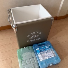 レトロ風クーラーボックスの画像