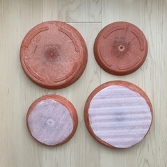 amabro 鉢　受皿　4枚 セット　テラコッタの画像