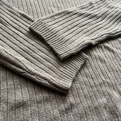 NICE CLAUP ブラウン ニットの画像