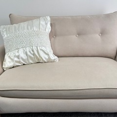 ニトリ　カジュアルソファ　パック3 ベージュ　1141055 　2人掛け　の画像