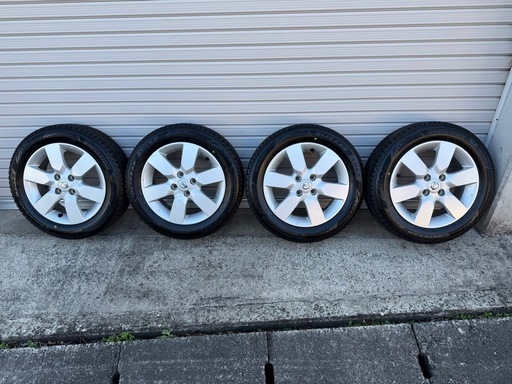 日産マーチ用スタッドレス&純正アルミ４本セット 　ホイールナット付き