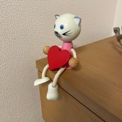 猫の置き物　インテリアの画像