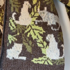 【美品】ZARA カーディガン アニマル 総柄 厚手カーディガン ファッションの画像