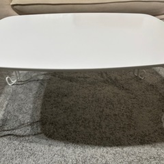 ニトリ　折り畳みテーブル　ホワイトの画像