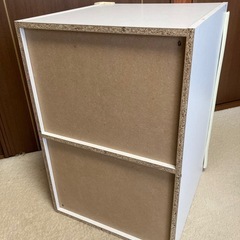 ボックス　白　2段　鍵付の画像