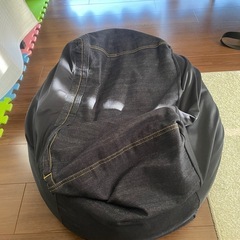 無印良品 体にフィットするソファ　 デニム　ネイビー　本体 カバー付きの画像