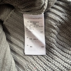 E hyphen world gallery グレー タートルネックニットの画像