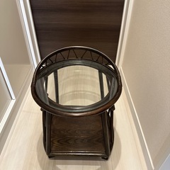 サイドテーブル　キャスターつきの画像